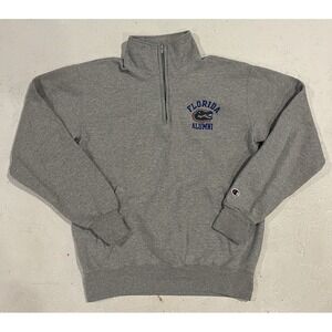Champion Gray Florida Alumni Quarter-Zip Sweatshirt